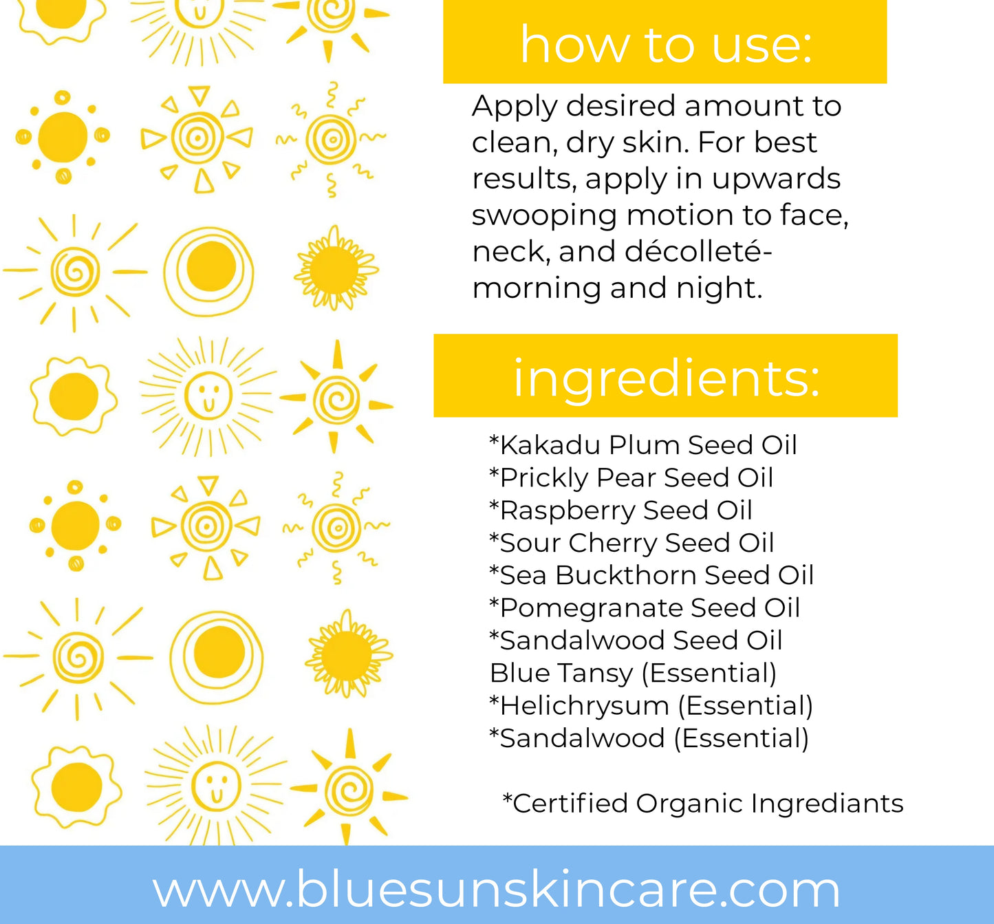 Blue Sun intense brightening oil